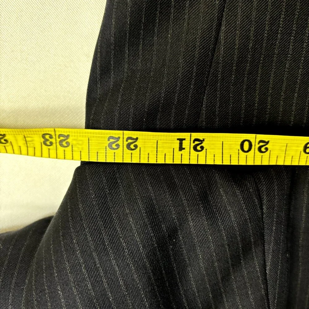 Pavone Sport Coat Lessona Superclass 120s Striped Blazer Sz 42S Wool Suit Jacket